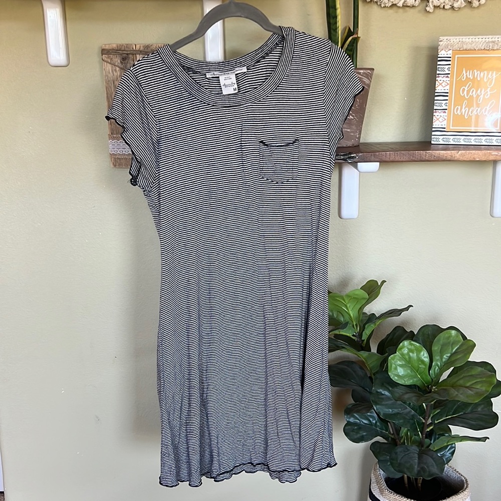 Casual Striped Beach Dress